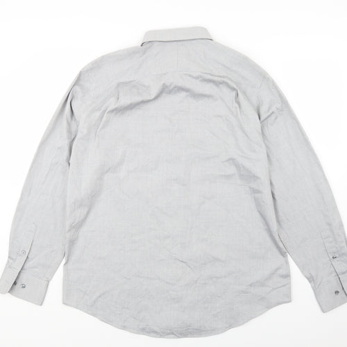 Merona Mens Grey    Button-Up Size L