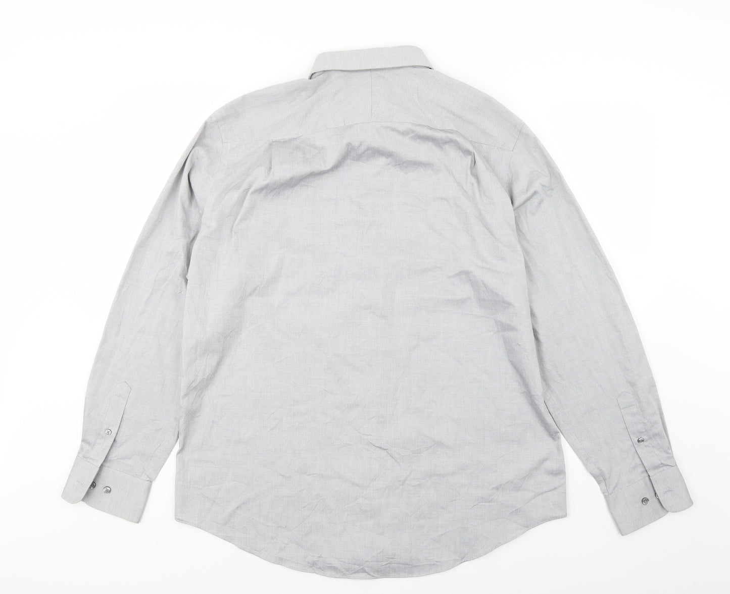 Merona Mens Grey    Button-Up Size L