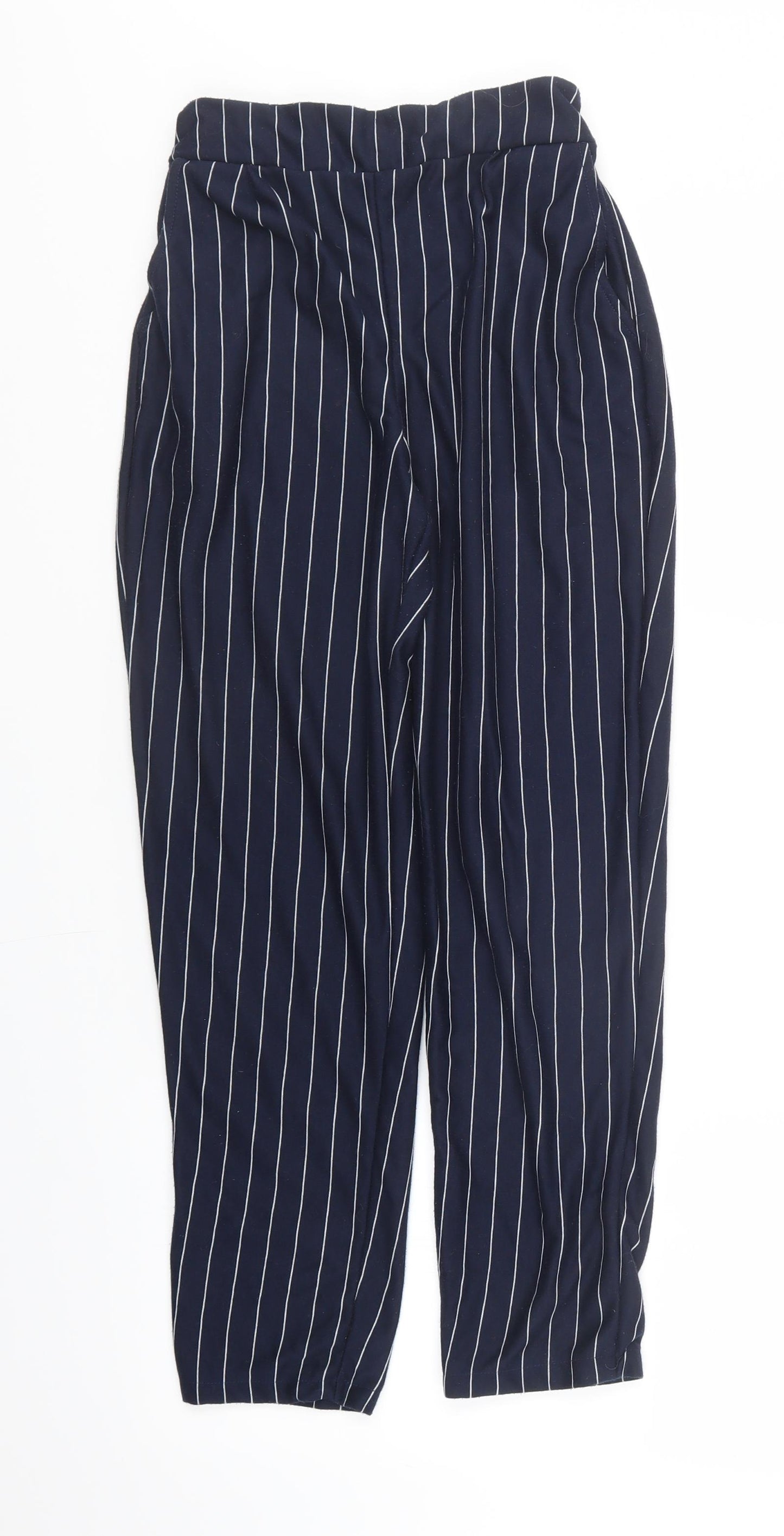 Yikeke Womens Blue Striped  Sweatpants Trousers Size M L26 in