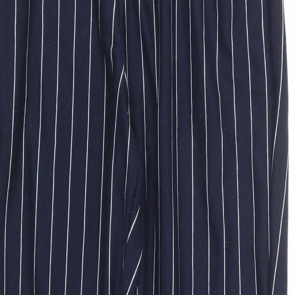Yikeke Womens Blue Striped  Sweatpants Trousers Size M L26 in