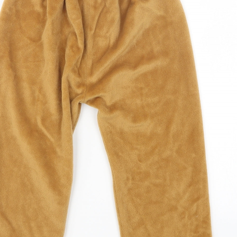 TU Boys Brown Solid Fleece  Pyjama Pants Size 2-3 Years