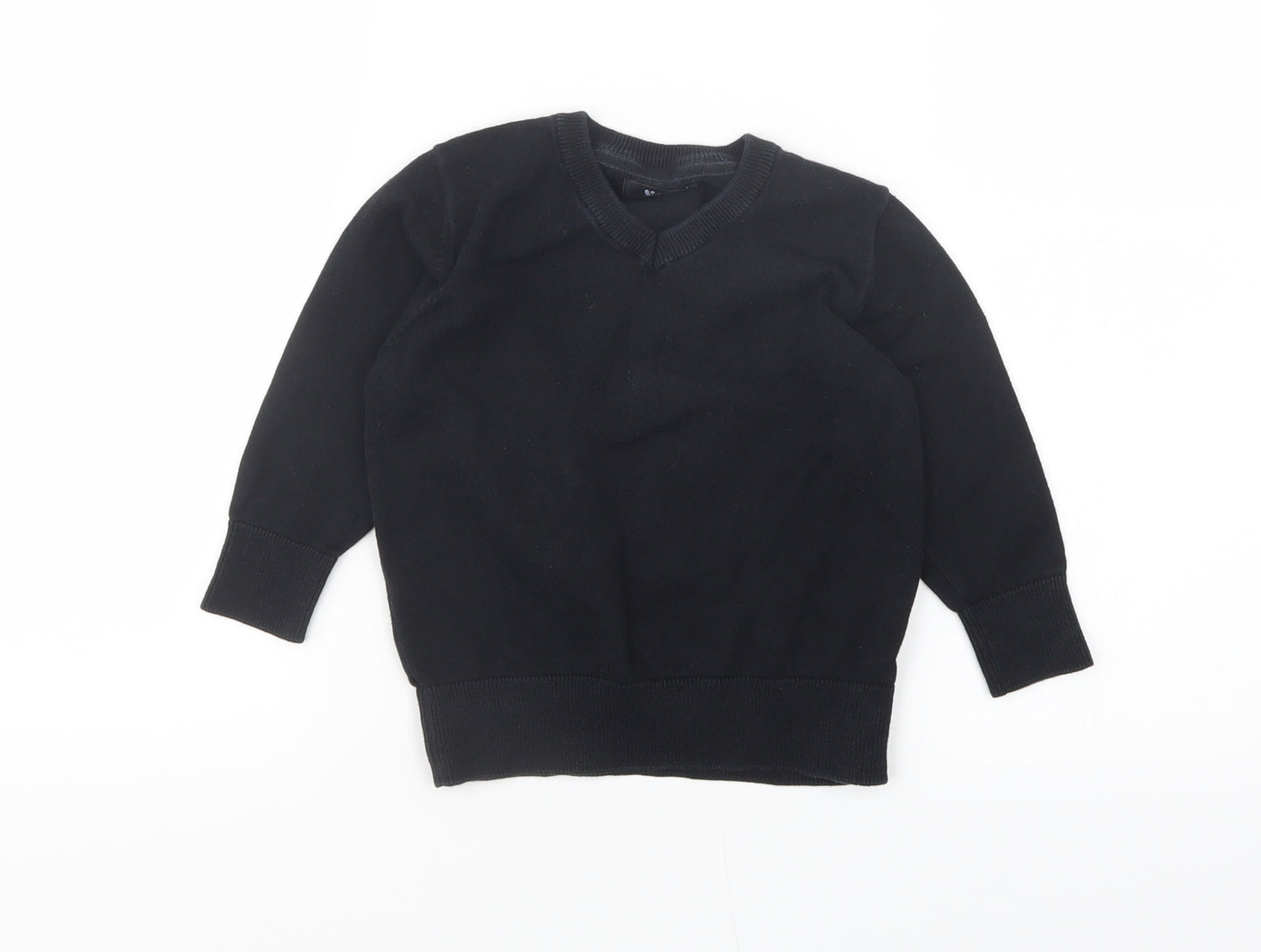 Very Boys Black  Knit Pullover Jumper Size 3-4 Years