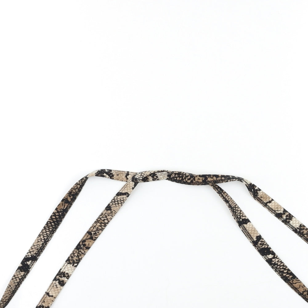 Preworn Womens Brown Animal Print  Basic Tank Size M