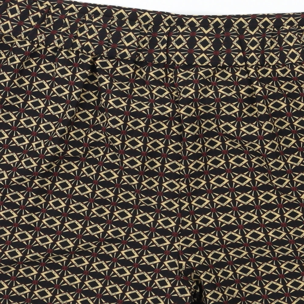 TU Womens Brown Striped  Sailor Shorts Size 16