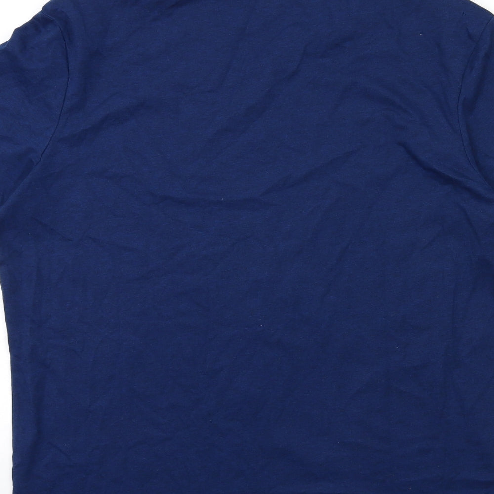TU Mens Blue    T-Shirt Size L