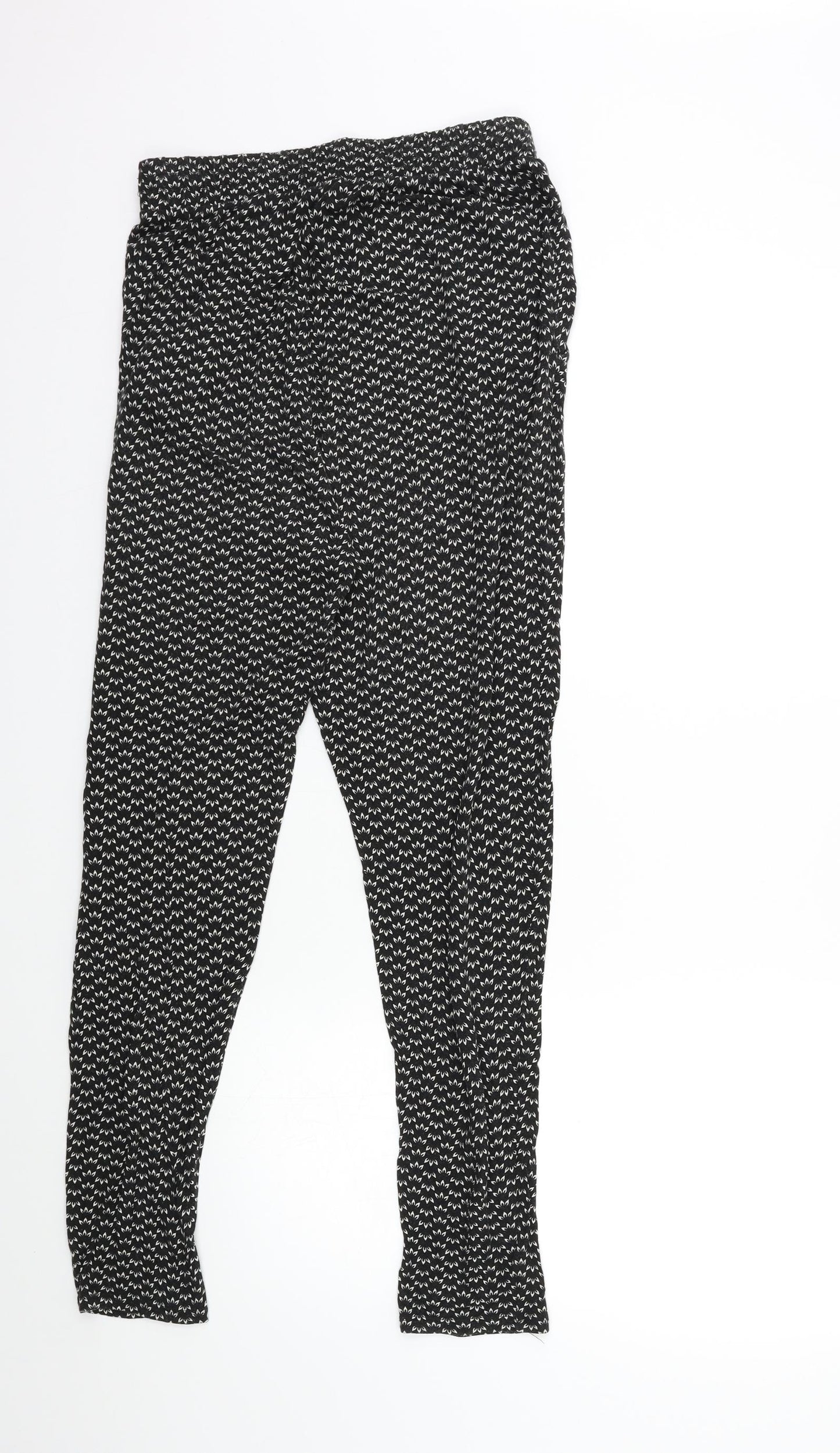 H&M Womens Black   Trousers  Size M L26 in