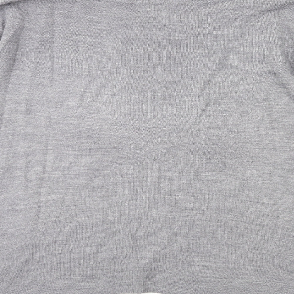 Primark Womens Grey  Knit Pullover Jumper Size 12
