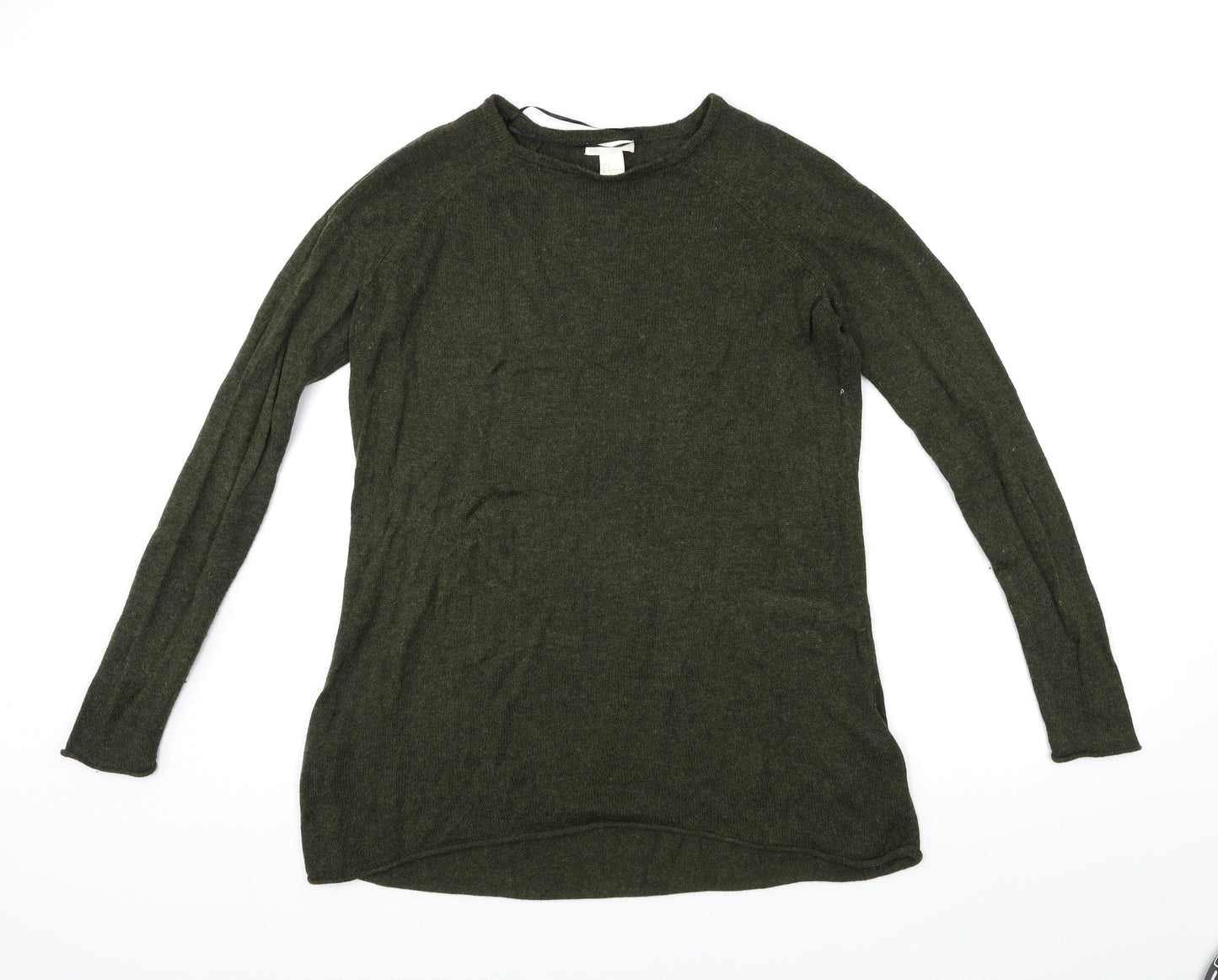 H&M Womens Green  Knit Pullover Jumper Size S