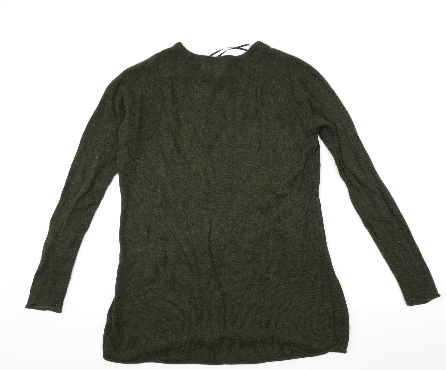 H&M Womens Green  Knit Pullover Jumper Size S