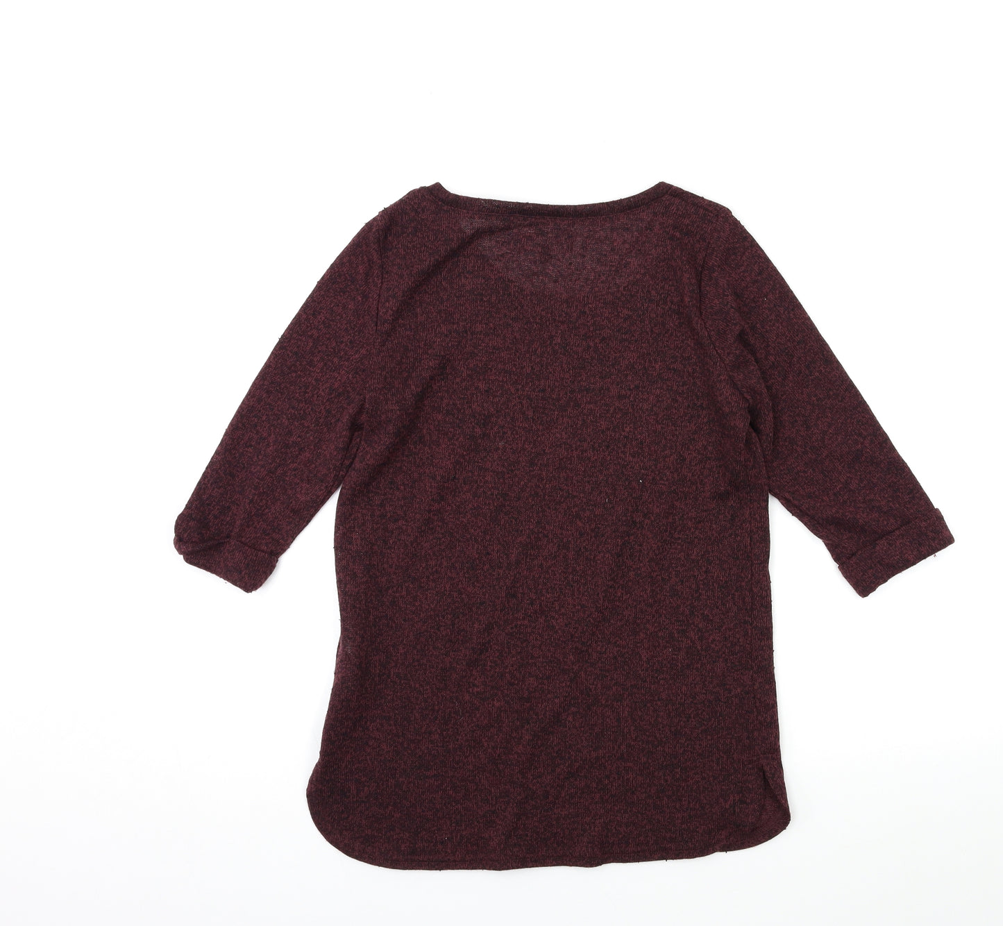 New Look Womens Red  Knit Pullover Jumper Size 10