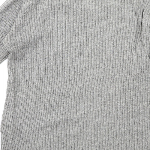 New Look Womens Grey  Knit Pullover Jumper Size 10