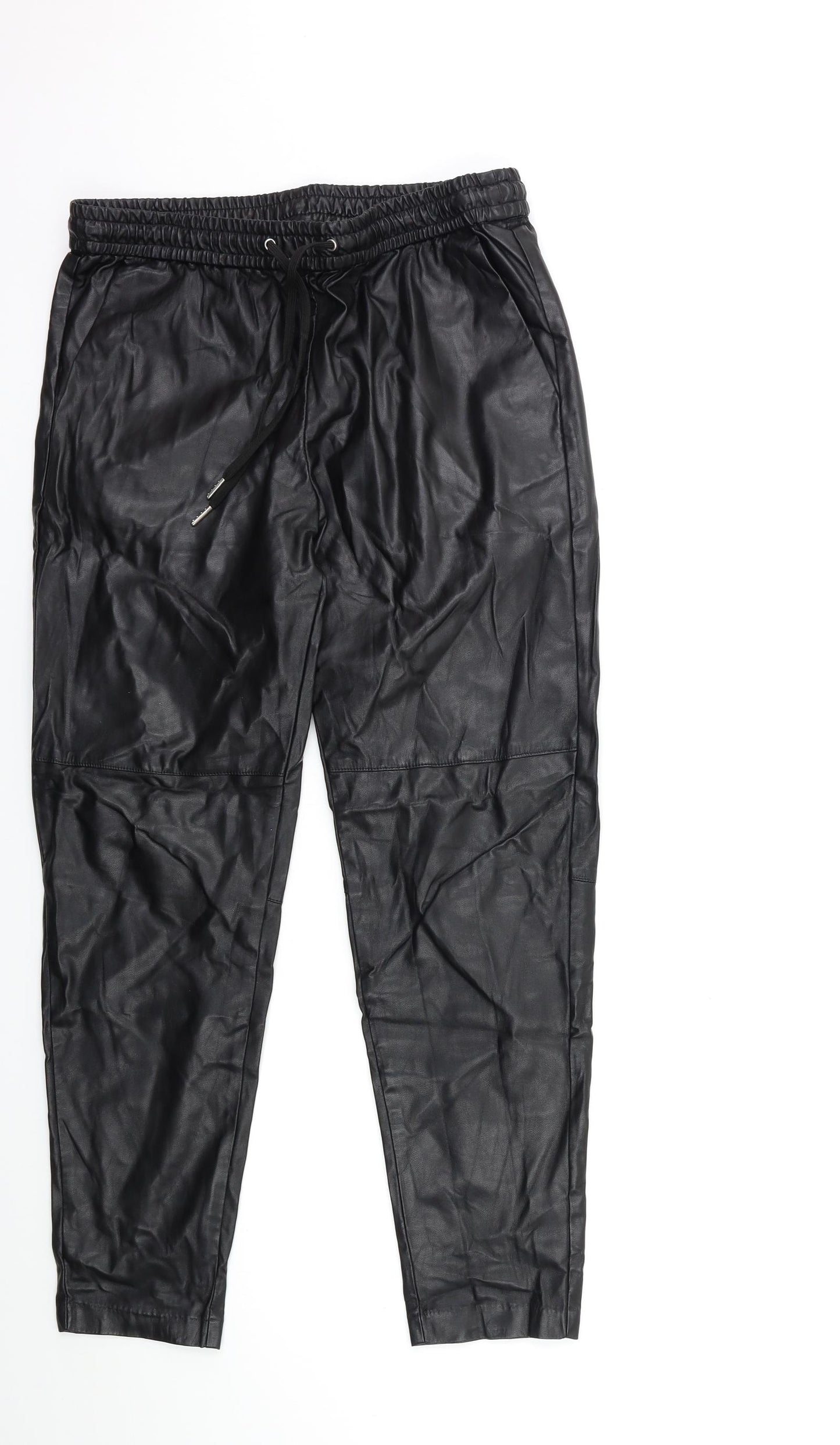 H&M Womens Black   Trousers  Size S L27 in