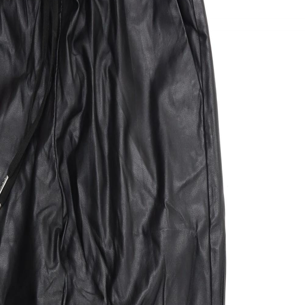 H&M Womens Black   Trousers  Size S L27 in