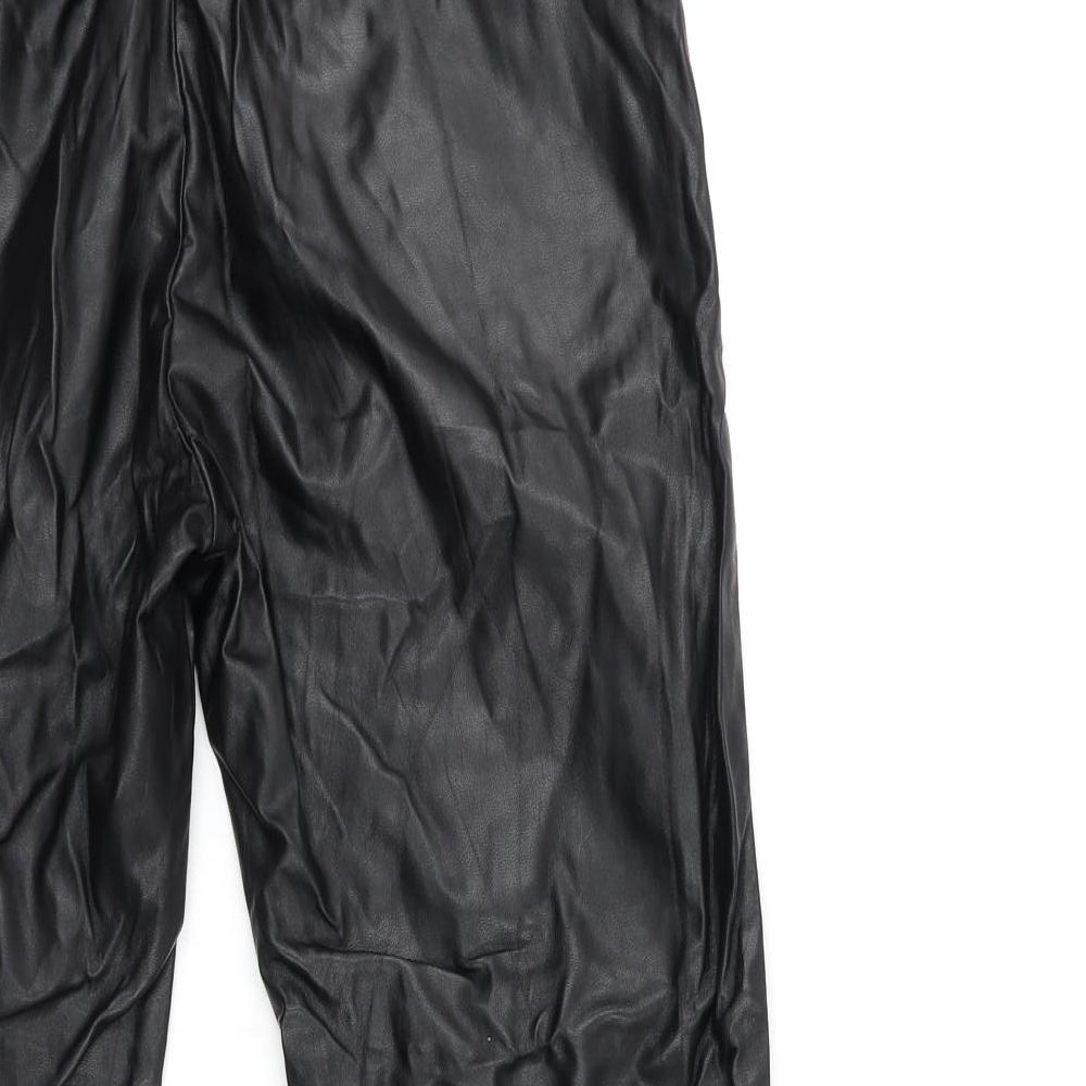 H&M Womens Black   Trousers  Size S L27 in