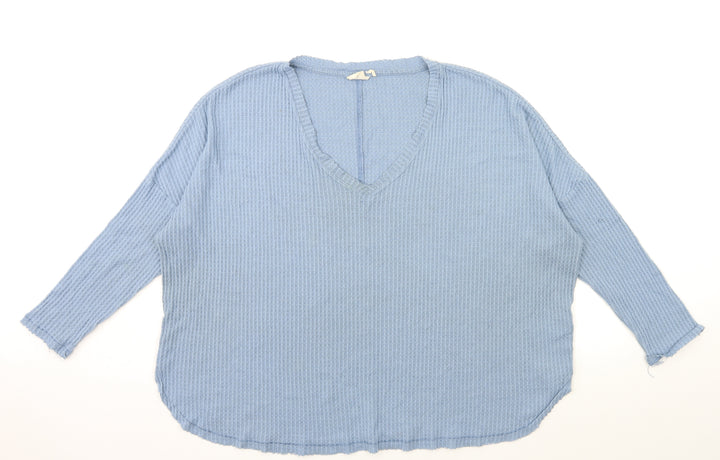 Out From Under Womens Blue Pullover Jumper Size L