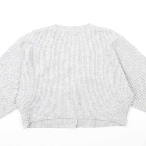 ASOS Womens Grey  Knit Cardigan Jumper Size 14