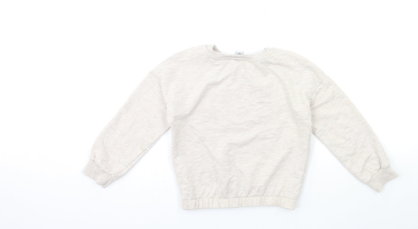 TU Girls Grey   Pullover Sweatshirt Size 8 Years