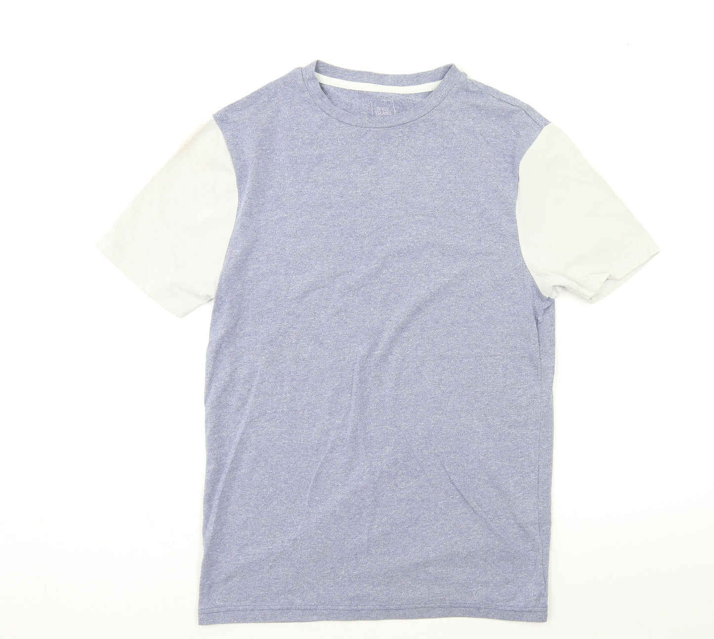 River Island Mens Blue    T-Shirt Size M