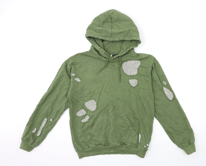 Topshop Womens Green Pullover Hoodie Size 8