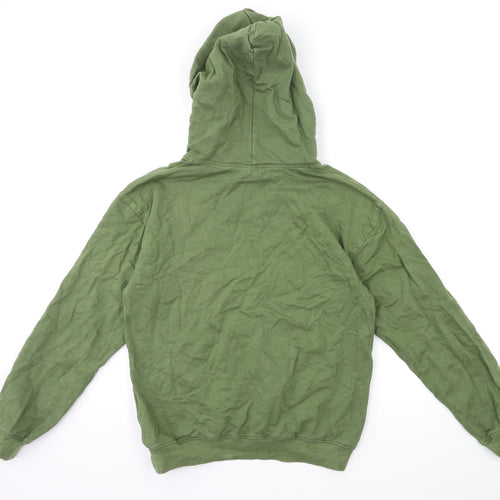 Topshop Womens Green   Pullover Hoodie Size 8