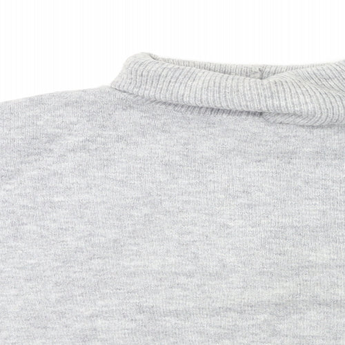 Topshop Womens Grey  Knit Pullover Jumper Size 14