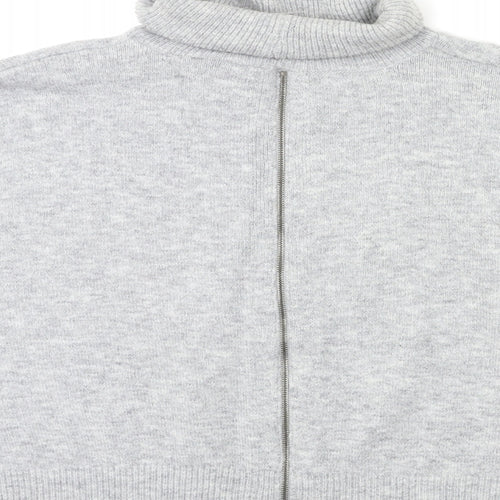 Topshop Womens Grey  Knit Pullover Jumper Size 14