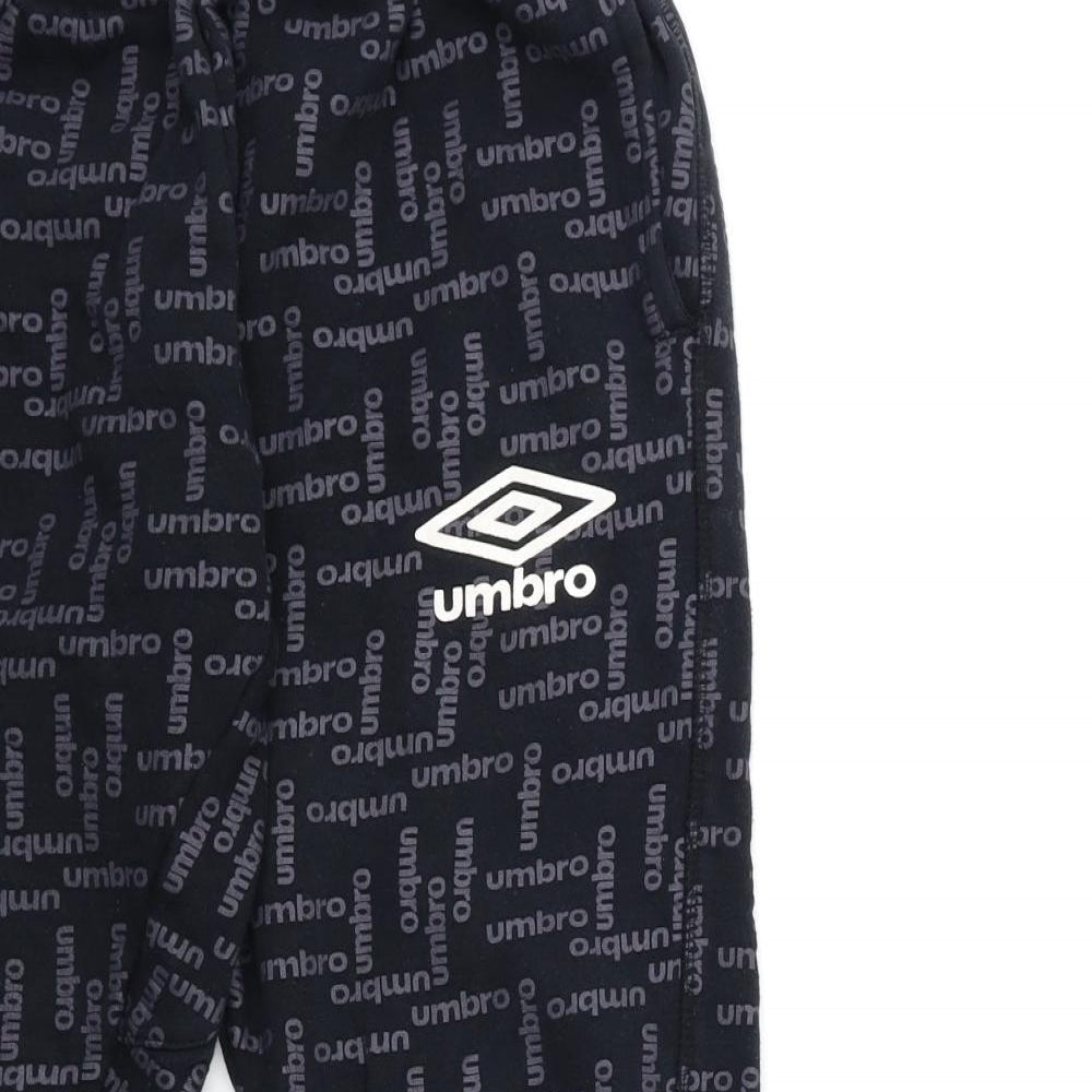 Umbro Womens Black   Sweatpants Trousers Size S L25 in
