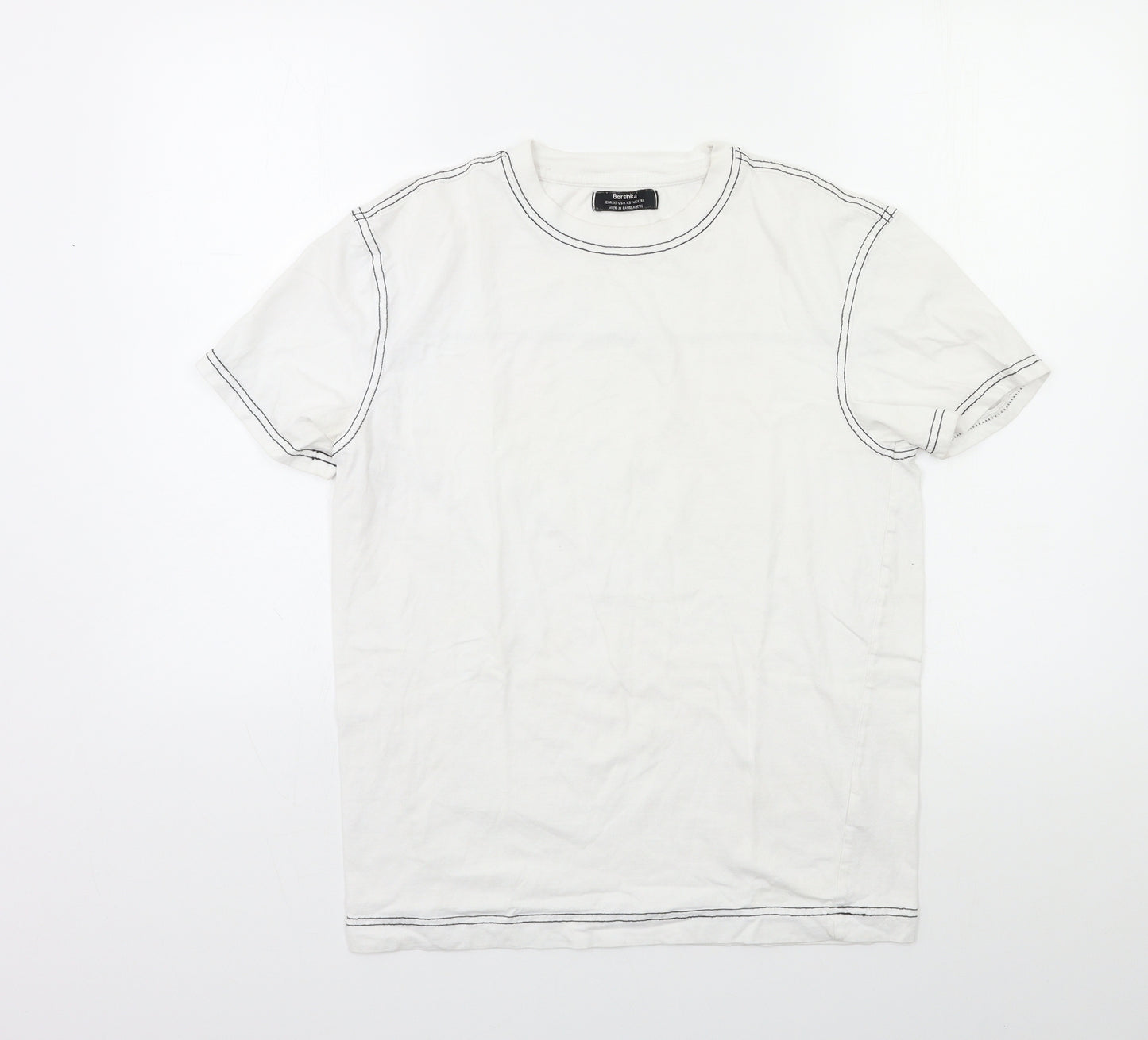 Bershka Mens White    T-Shirt Size XS
