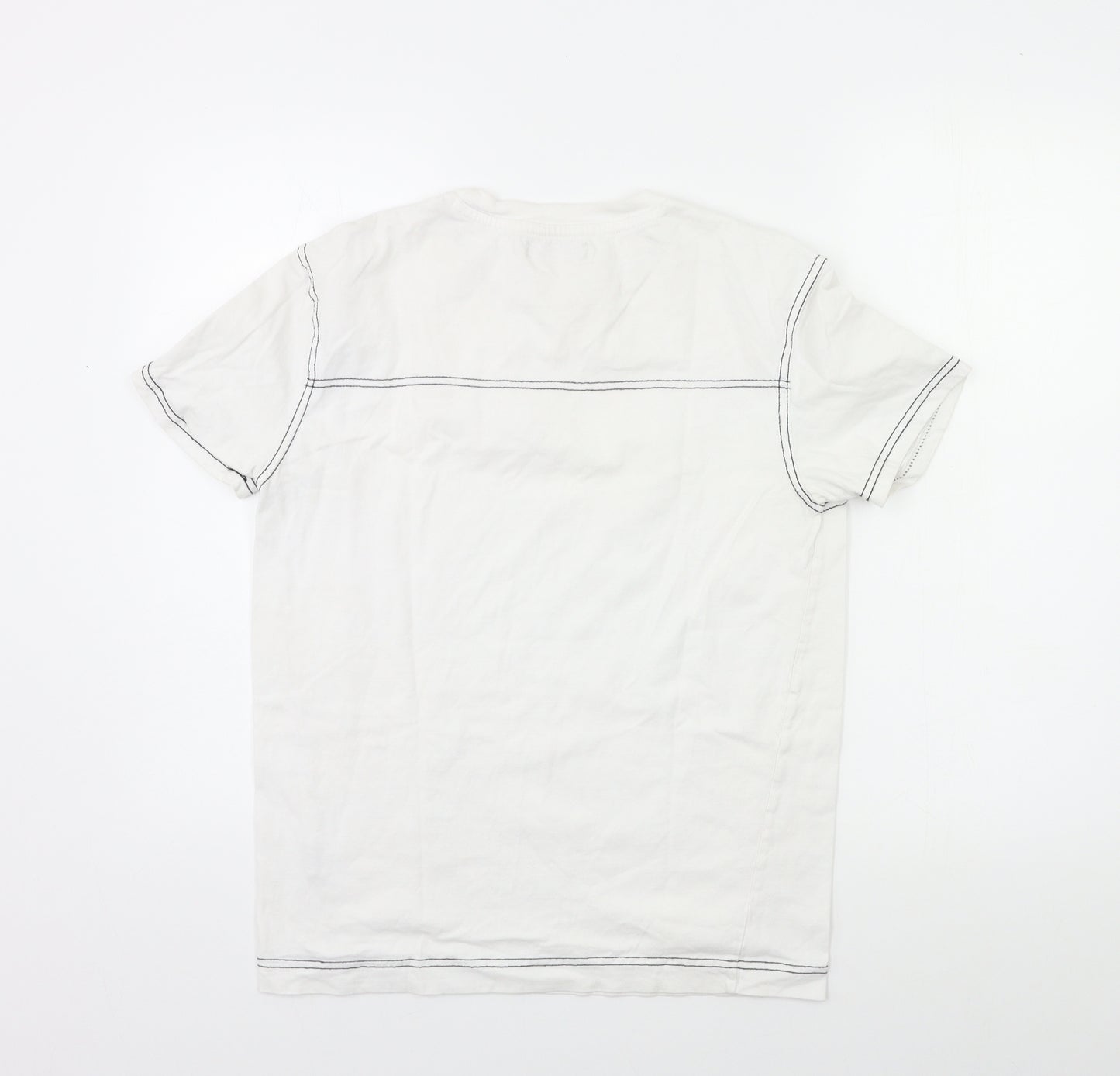 Bershka Mens White    T-Shirt Size XS