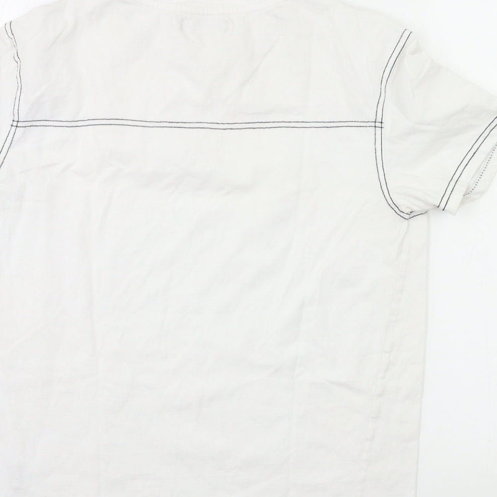 Bershka Mens White    T-Shirt Size XS