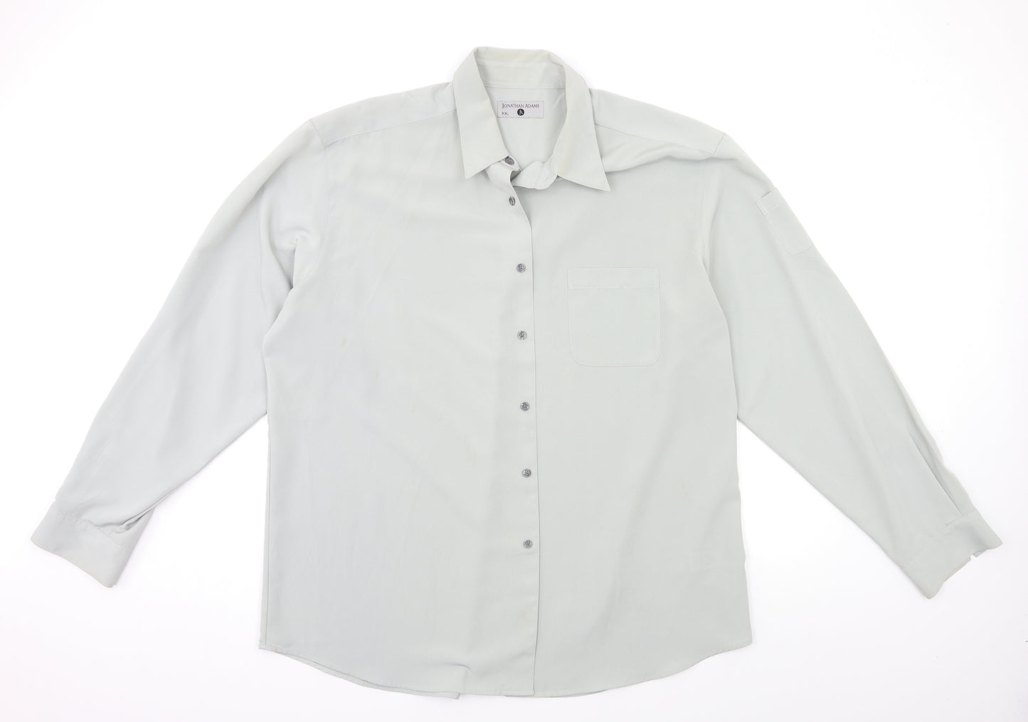 Jonathan Adams Mens Grey    Dress Shirt Size 2XL