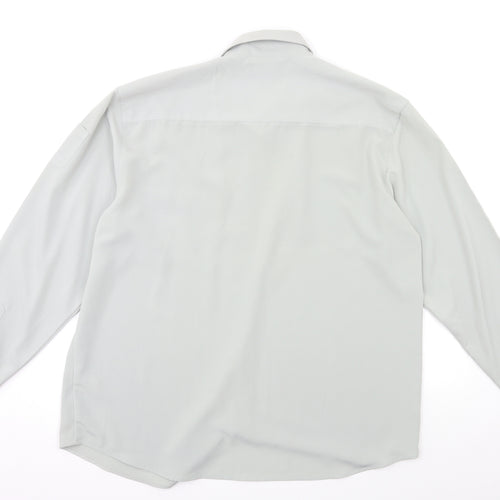 Jonathan Adams Mens Grey    Dress Shirt Size 2XL