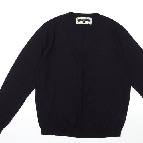 Mark Law Womens Black  Knit Pullover Jumper Size XL