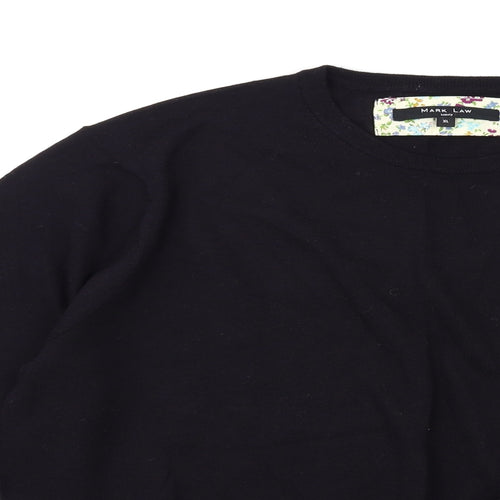 Mark Law Womens Black  Knit Pullover Jumper Size XL