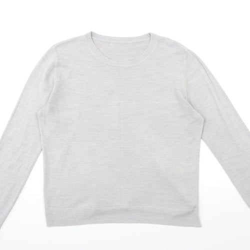Marks and Spencer Womens Grey  Knit Pullover Jumper Size 16
