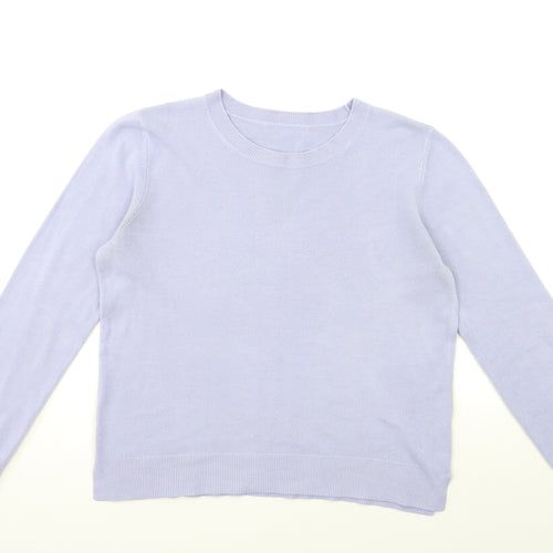Marks and Spencer Womens Purple  Knit Pullover Jumper Size 16