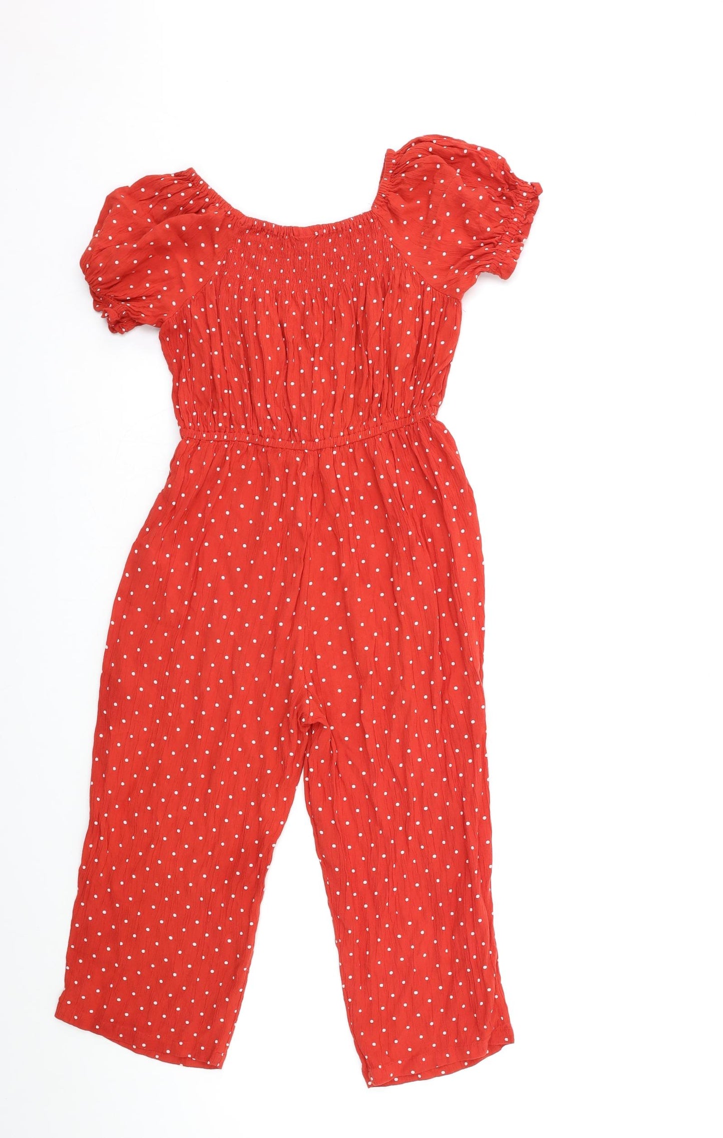 NXT Girls Red Polka Dot  Jumpsuit One-Piece Size 8 Years