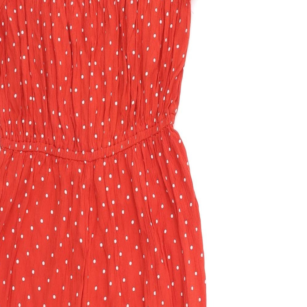 NXT Girls Red Polka Dot  Jumpsuit One-Piece Size 8 Years