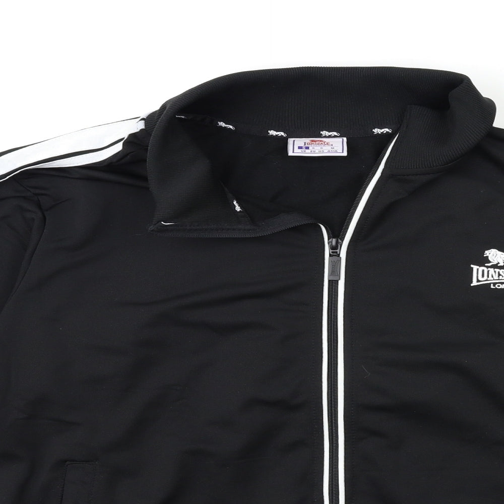 Lonsdale Mens Black   Full Zip Sweatshirt Size S