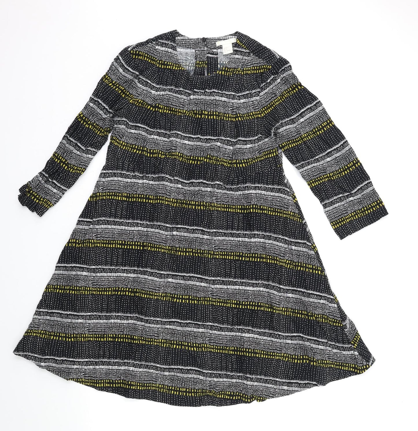 H&M Womens Blue Striped  Shift  Size 6