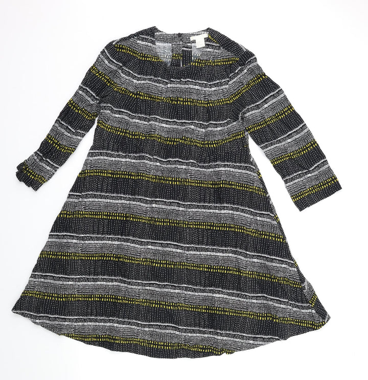H&M Womens Blue Striped  Shift  Size 6