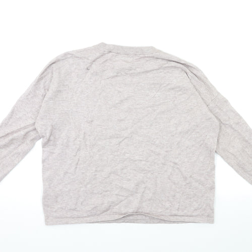 Brave Soul Womens Grey  Knit Pullover Jumper Size M