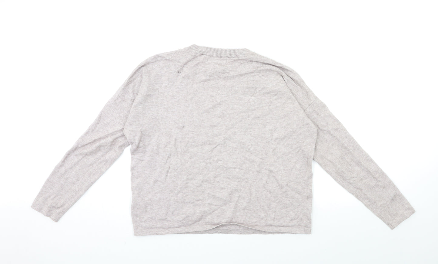 Brave Soul Womens Grey  Knit Pullover Jumper Size M