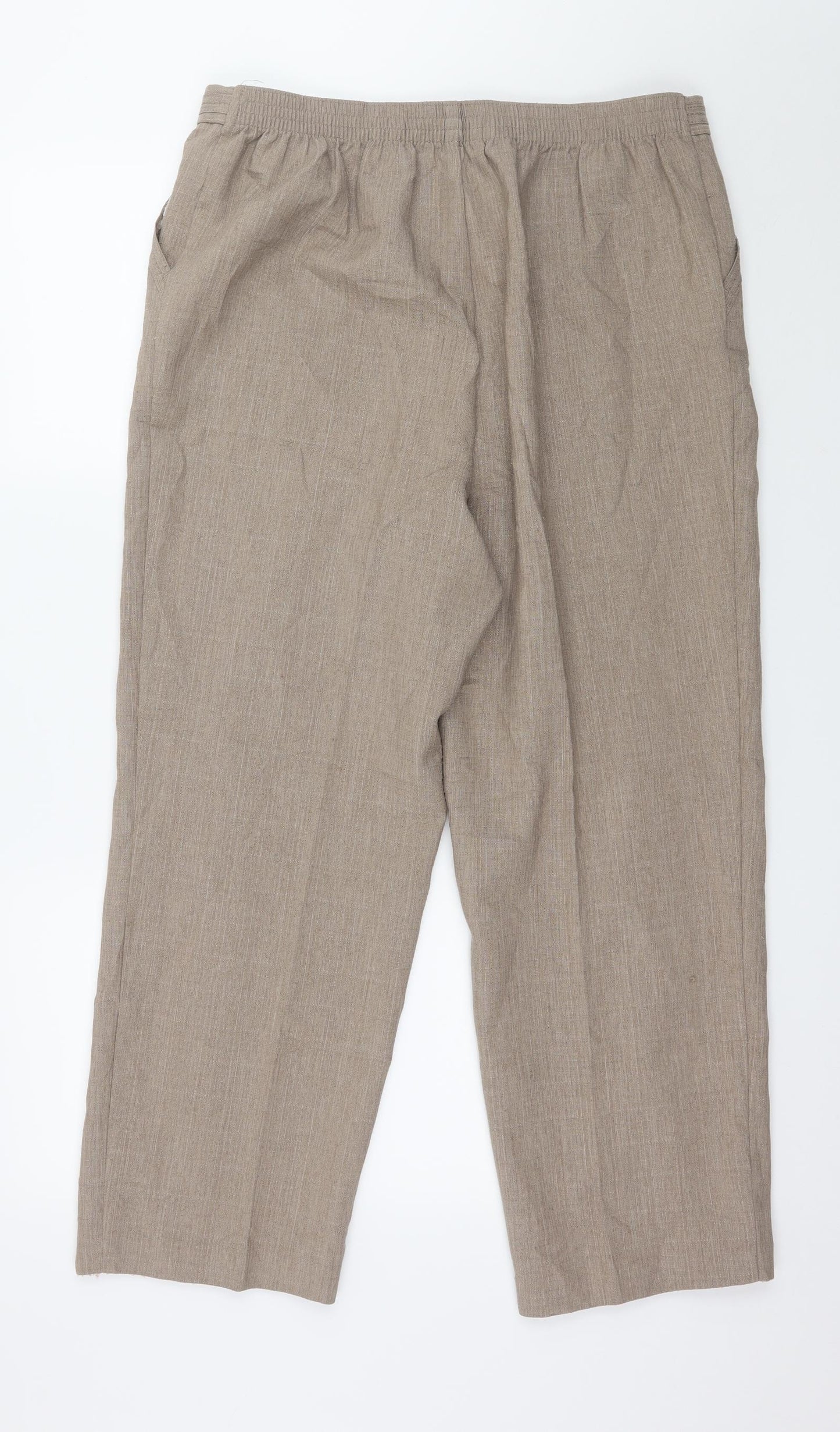 Marks and Spencer Womens Brown   Trousers  Size 10 L26 in