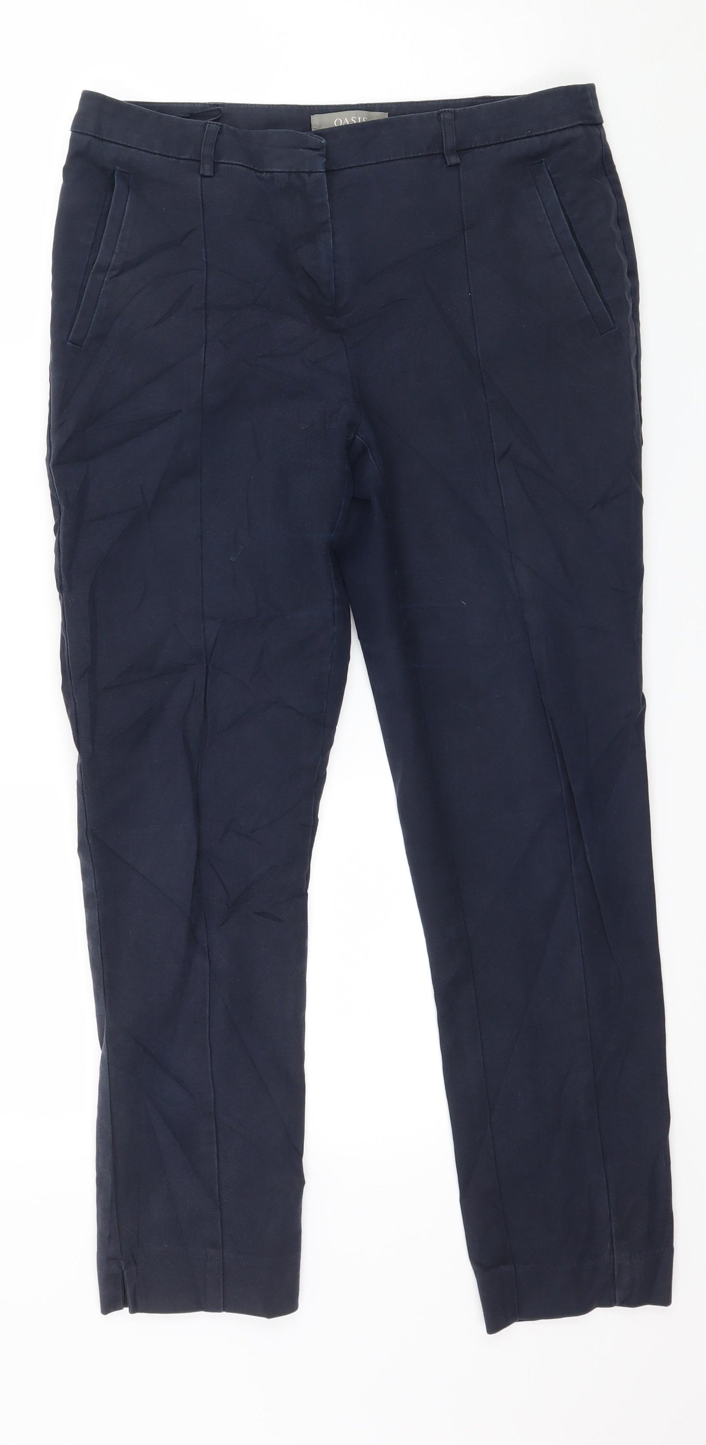 Oasis Womens Blue   Trousers  Size 10 L26 in