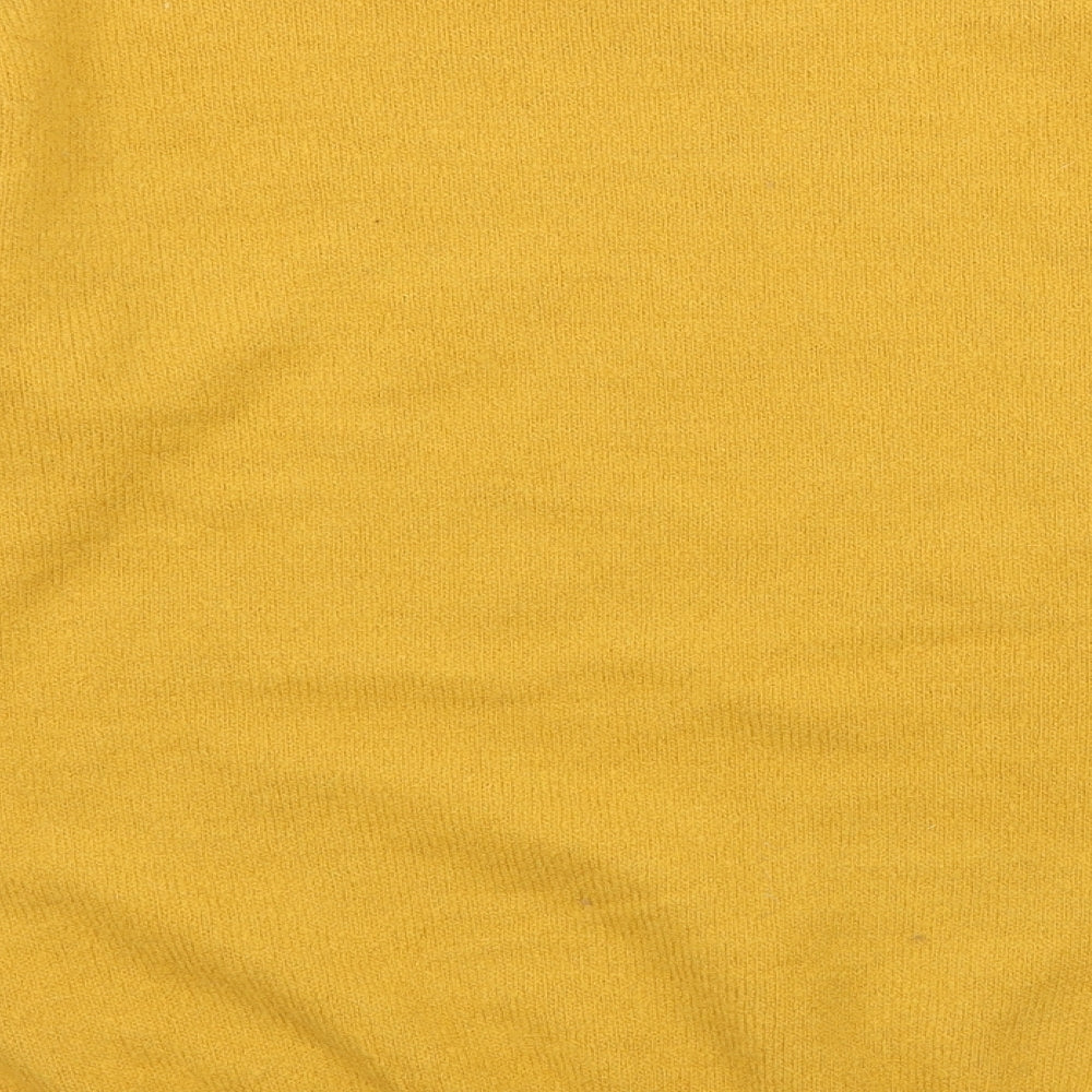 Blue Vanilla Womens Yellow  Knit Pullover Jumper Size S