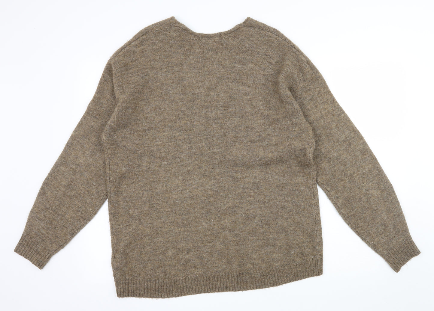 H&M Womens Brown  Knit Pullover Jumper Size S