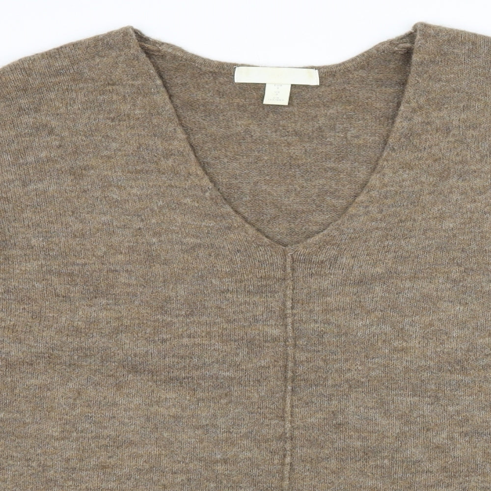 H&M Womens Brown  Knit Pullover Jumper Size S