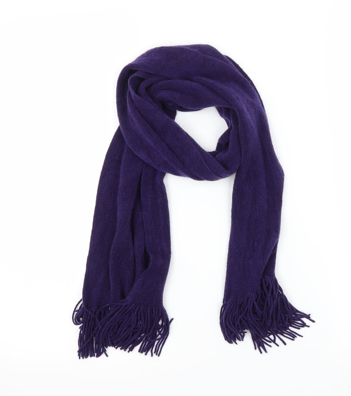St Michael Womens Purple Knit Scarf