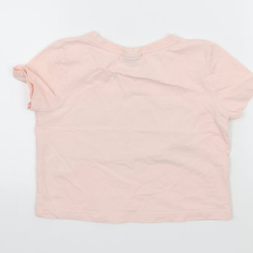 Matalan Girls Pink  Jersey Basic T-Shirt Size 5 Years  - Magic